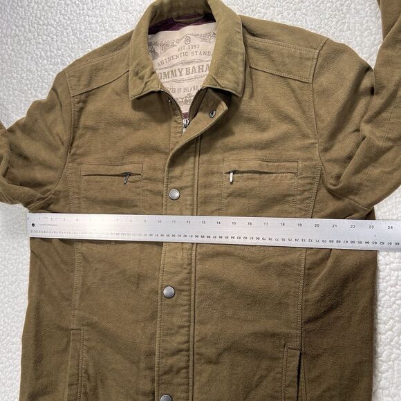 Tommy Bahama Mens M Brown Jacket Soft Brushed Coastal Casual Earth Tone Fall Fit - Picture 7 of 9